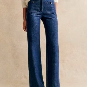 Sézane Dan Trousers in Indigo, size 6 US/38 EU